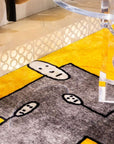 Alfombra Dog Yellow Rectangular Qeeboo