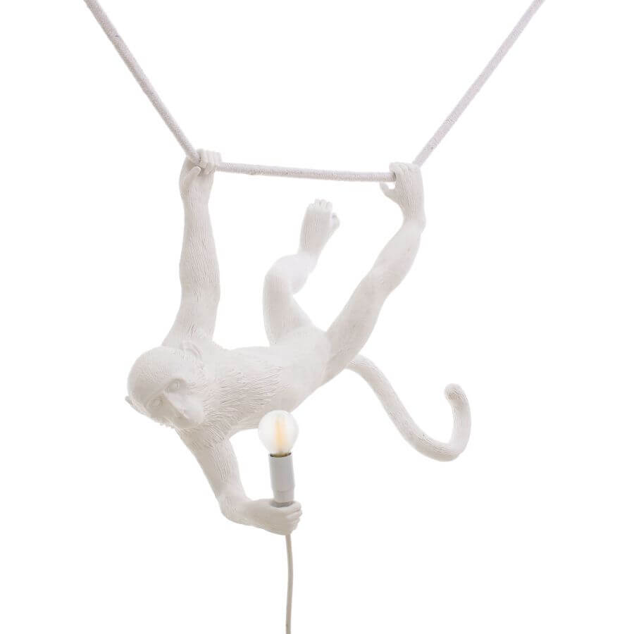 Lámpara Monkey Columpio Blanco Seletti