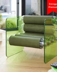 Poltrona MW01 Transparente con Fundas Soshagro Verdes