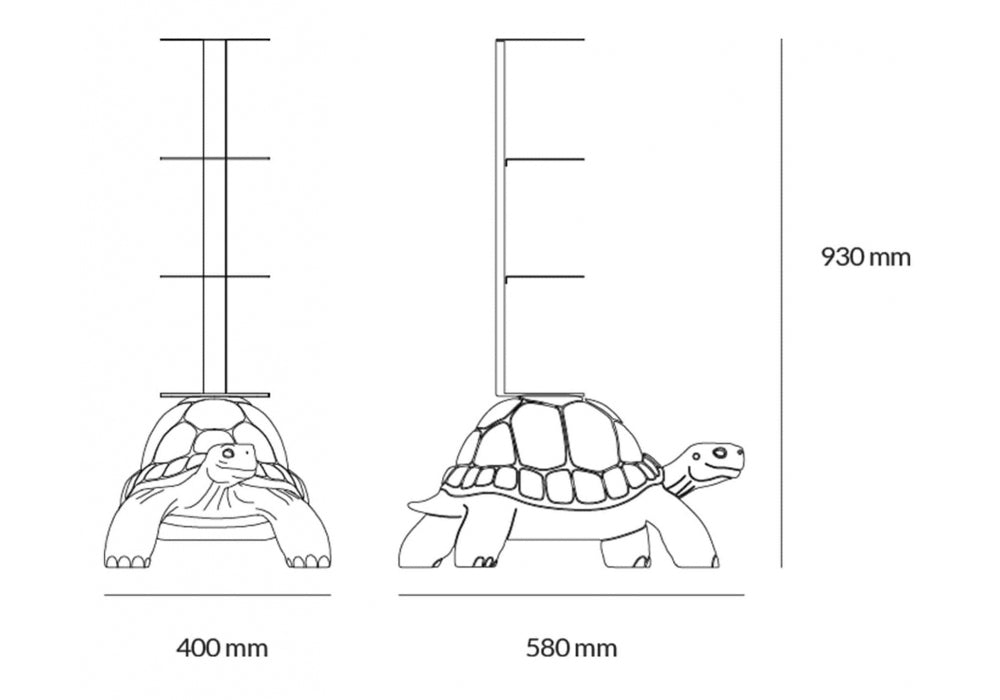 Librería Turtle Carry Qeeboo